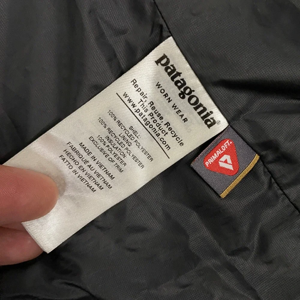 Patagonia Nano Puff Vest Mens XL Dark Gray Quilted Insulated Full Zip 84242